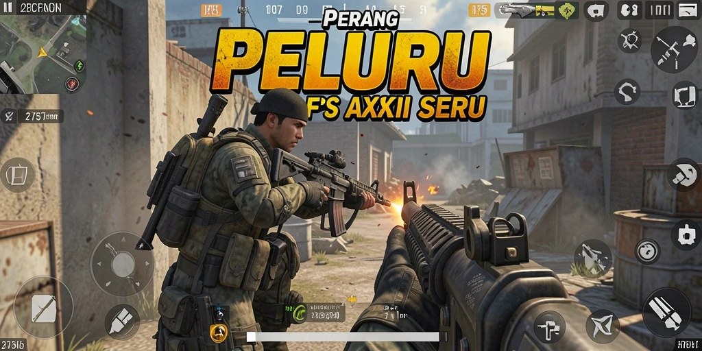 Screenshot menampilkan aksi intens dalam game FPS 2757.