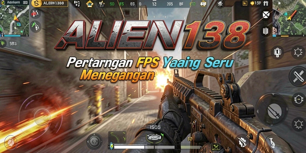 Tangkapan layar menampilkan aksi intens gameplay FPS.