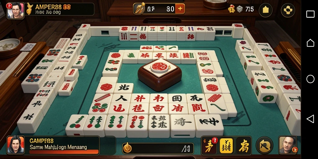 Gameplay seru dan menantang dalam AMPER88 Mahjong.