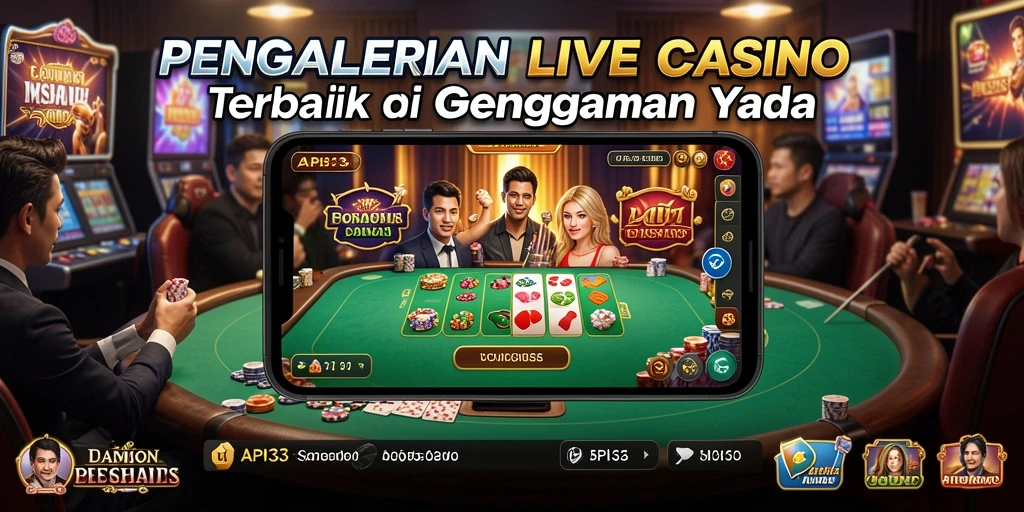 Tampilan gameplay Live Casino API33 yang menarik dan interaktif.