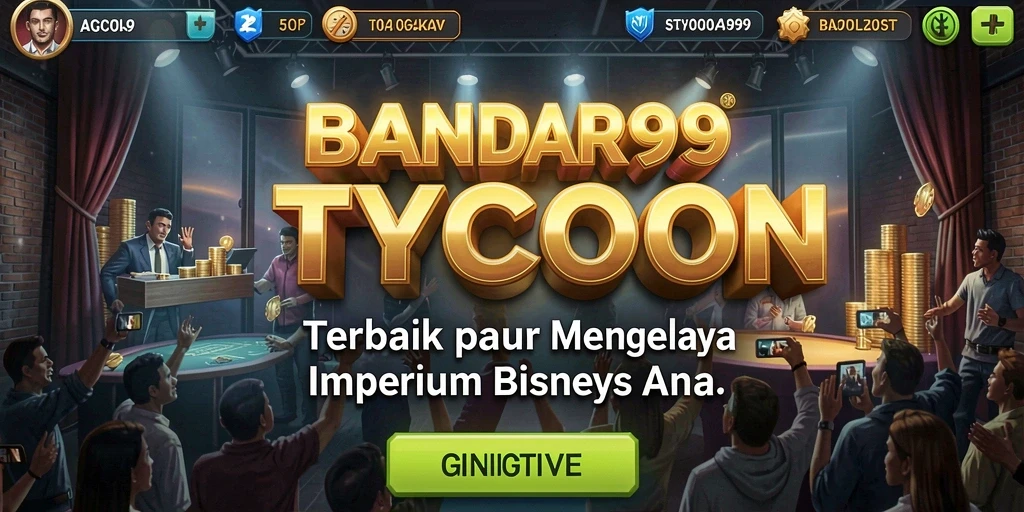 Screenshot utama BANDAR99 menunjukkan gameplay Tycoon yang menantang dan mendebarkan.