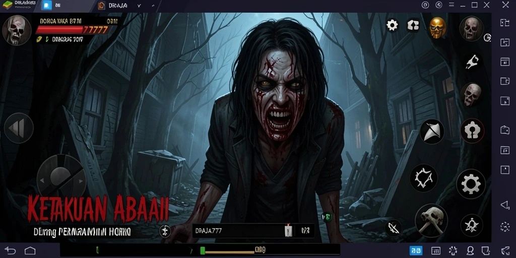 Tampilan menyeramkan dari gameplay DRAJA777 yang penuh ketegangan.