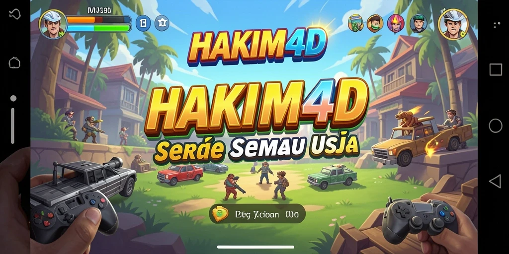 Tampilan gameplay HAKIM4D yang penuh aksi dan seru.