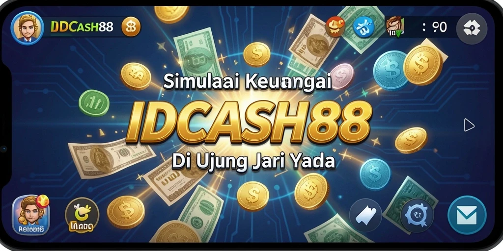 Tangkapan layar dari gameplay simulation di IDCASH88 dengan tampilan interaktif.
