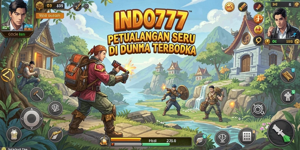 Tampilan gameplay seru di dunia terbuka INDO777.
