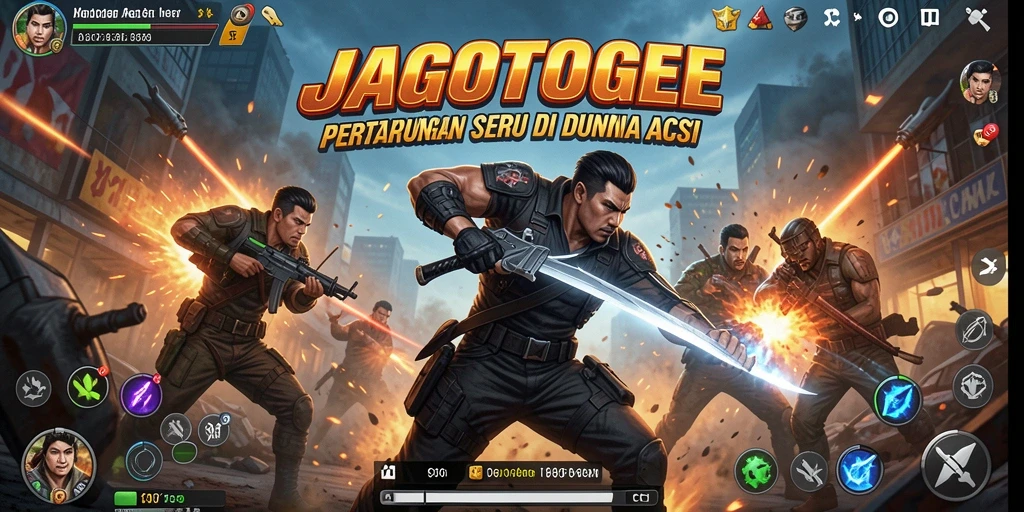 Tangkapan layar JAGOTOGEL menampilkan pertarungan seru dengan karakter yang beraksi.