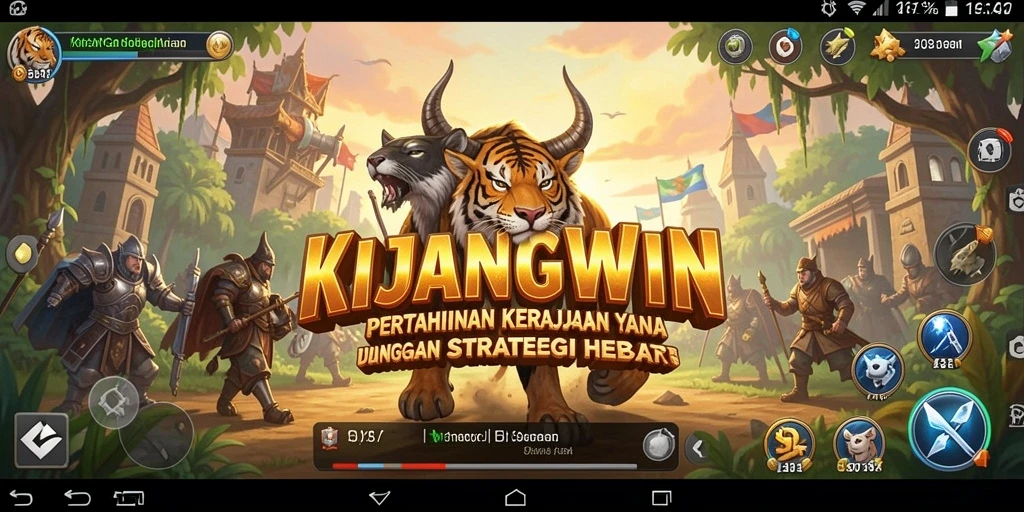 Tampilan gameplay KIJANGWIN yang menegangkan dan strategis.
