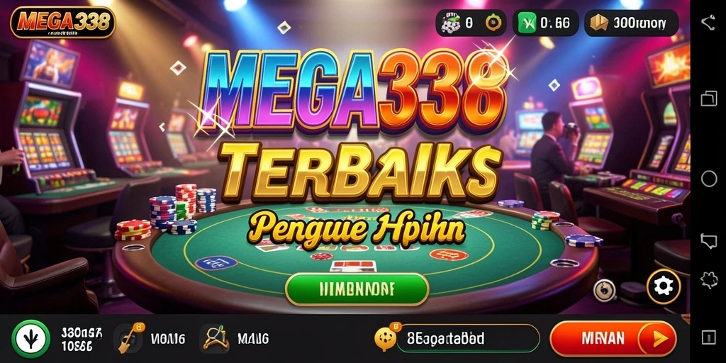 Tampilan permainan kasino yang memukau di MEGA338.
