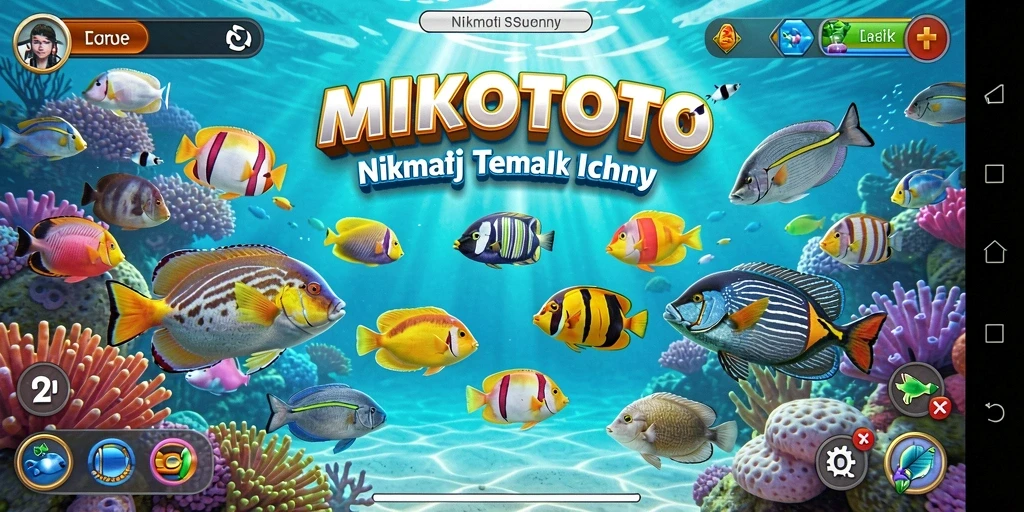 Screenshot MIKOTOTO menampilkan aksi menangkap ikan yang seru.
