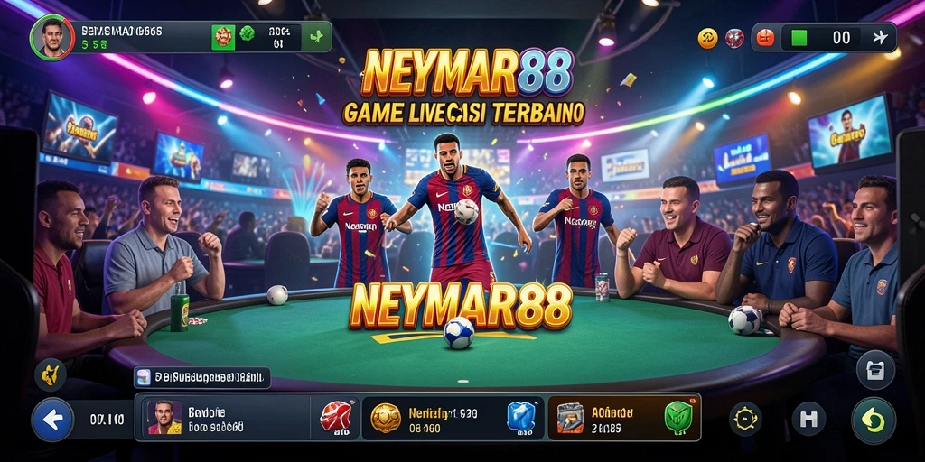 Screenshot gameplay NEYMAR88 menampilkan dealer cantik dan permainan seru.