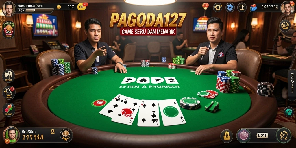 Tampilan menarik dari permainan Poker di PAGODA127.