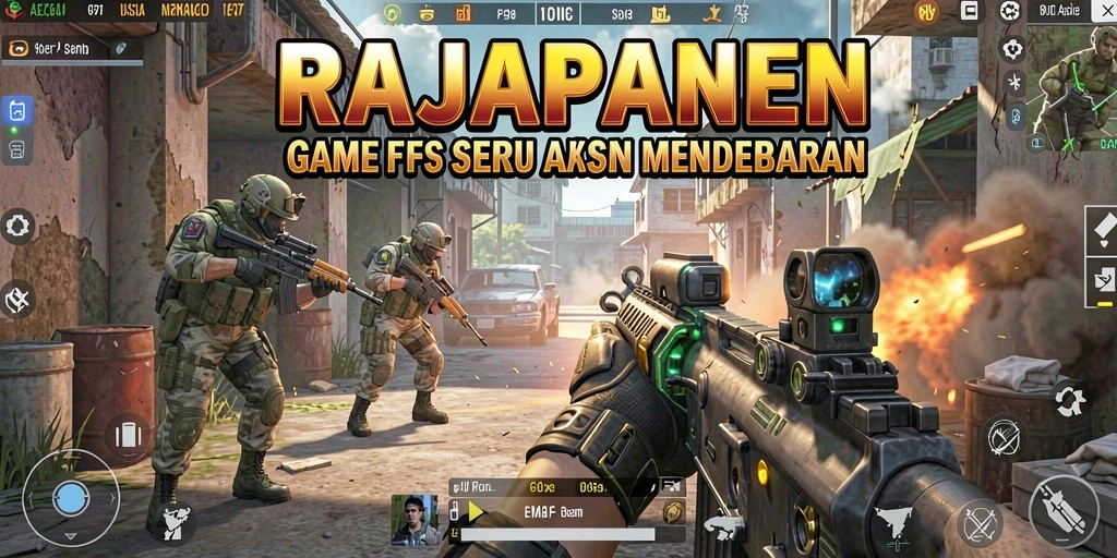 Tangkapan layar gameplay RAJAPANEN menampilkan intensitas aksi di medan perang.