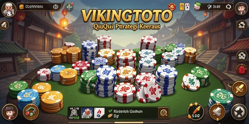 Screenshot VIKINGTOTO menunjukkan gameplay seru dan menegangkan dari permainan QiuQiu.