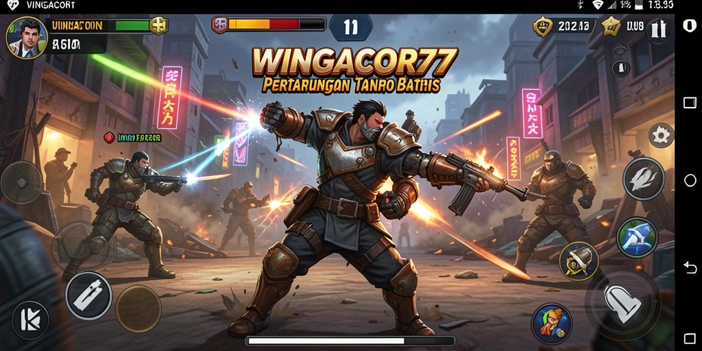 Gameplay mendebarkan di WINGACOR77 dengan karakter bertarung.