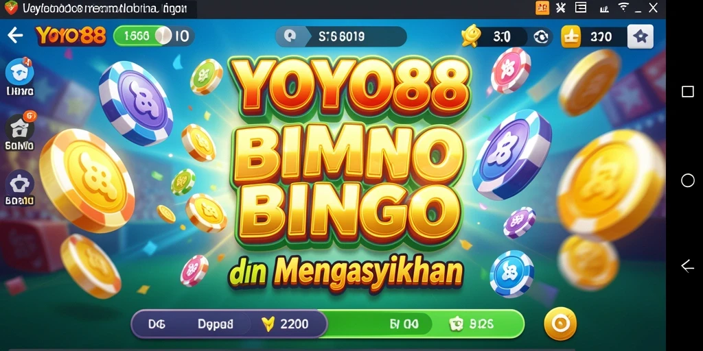 Tampilan gameplay seru dalam aplikasi Bingo YOYO88.